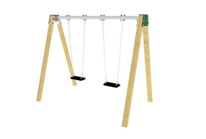 Double Swing (Flat Seat) Playground Equipment