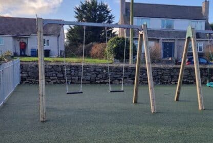 Double Flat Seat Playground Equipment