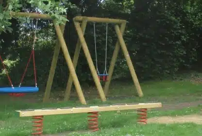 Single Cradle Swing Playground Equipment
