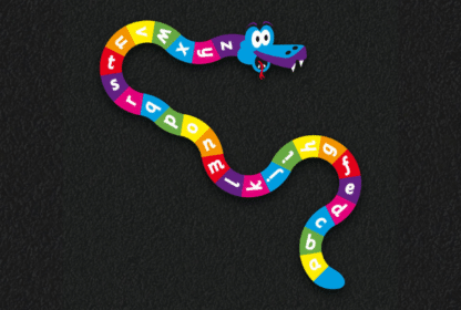 A-Z Snake Playground Thermoplastic Marking
