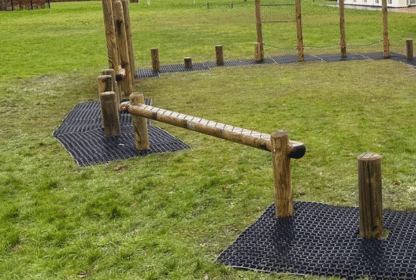 Balance Beam - Round Trim Trail Playground Equipment