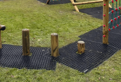 Stepping Log - Round Trim Trail Playground Equipment