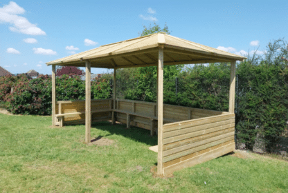 Hipped Roof Shelter - W/Out Floor (6M X3M) Outdoor Classroom Playground Equipment