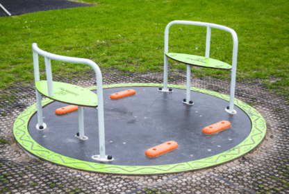 Wheelchair Inclusive Roundabout Playground Equipment