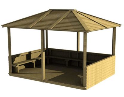 Hr111 – Hipped Roof Shelter Complete (4M X 3M)