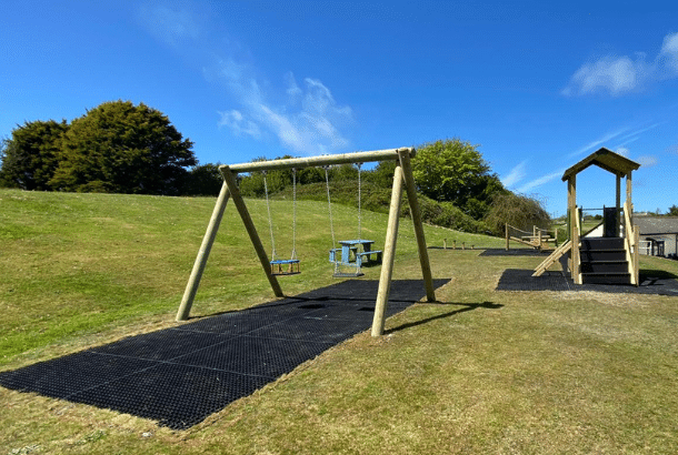 Double Swing Combi - Round | Playground Equipment | Creative Play