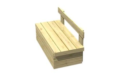 Timber Storage Seat 2 | Storage Bench | Creative Play