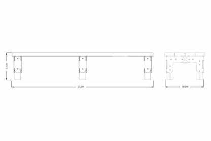 Cp055 Plan | Horizontal Slatted Bench | Creative Play