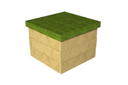 Cp201 Render | Cube Seat - Artificial Grass Top | Creative Play