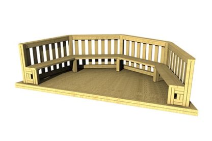 Hs114B Render | Stage (4M With Seating) | Creative Play
