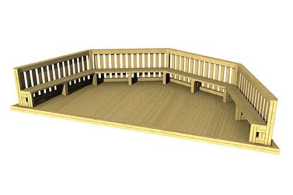 Hs116B Render | Stage (6M With Seating) | Creative Play