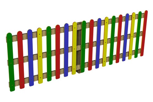 Multi-Coloured Playtec Fencing (0.97 Tall) Per Linear Meter ...