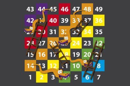 Pm104 | 1-49 Snakes And Ladders [Half Solid] | Creative Play