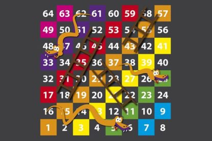 Pm105 | 1-64 Snakes And Ladders [Half Solid] | Creative Play