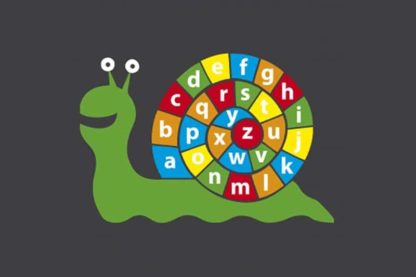 Pm162 | A-Z Snail [Solid] | Creative Play