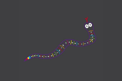 Pm165 | A-Z Snake Outline Lower Case | Creative Play