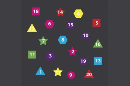 Pm194 | Number Shapes 1-20 | Creative Play