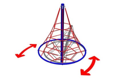 Sr115 Render | Rope Net Pyramid - Spinner | Creative Play
