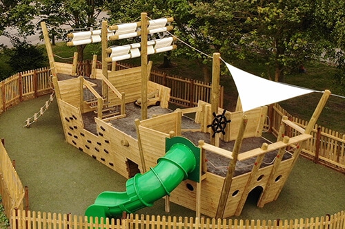 Pirate Ship Timber Playground, Wooden Pirate Ship Playhouse Instructions Pdf
