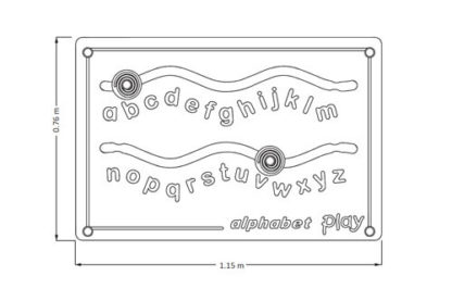 Wp107 Plan | Alphabet Slider (Wall Mounted) | Creative Play