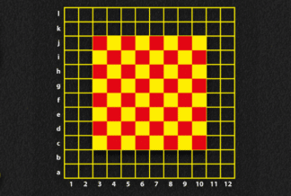 Chess Board with Coordinates Grid (3.9m)