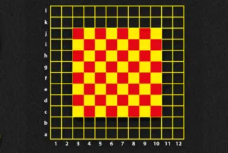Chess Board with Coordinates Grid (3.9m)
