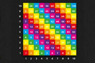 Multiplication Grid (1-10) Solid (3m x 3m)