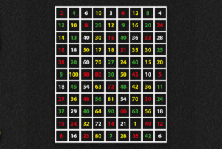 Time Tables Maze (5.5m x 4.5m)