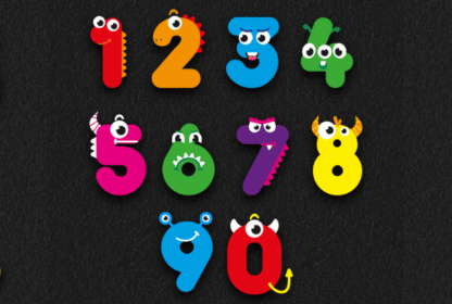 Number Faces 1-10 (500Mm)