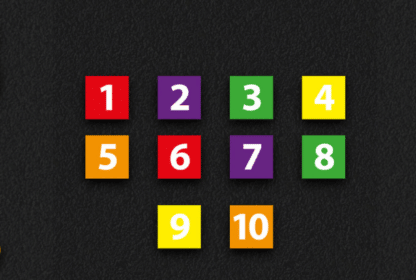 Number Squares 1-10 (300Mm X 300Mm)