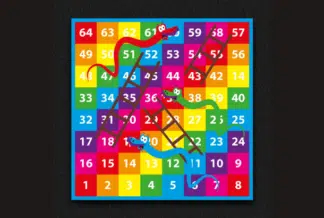 Snakes & Ladders 1 - 64 SOLID