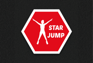 Star Jump Playground Thermoplastic Marking