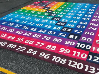 Number Games Playground Markings