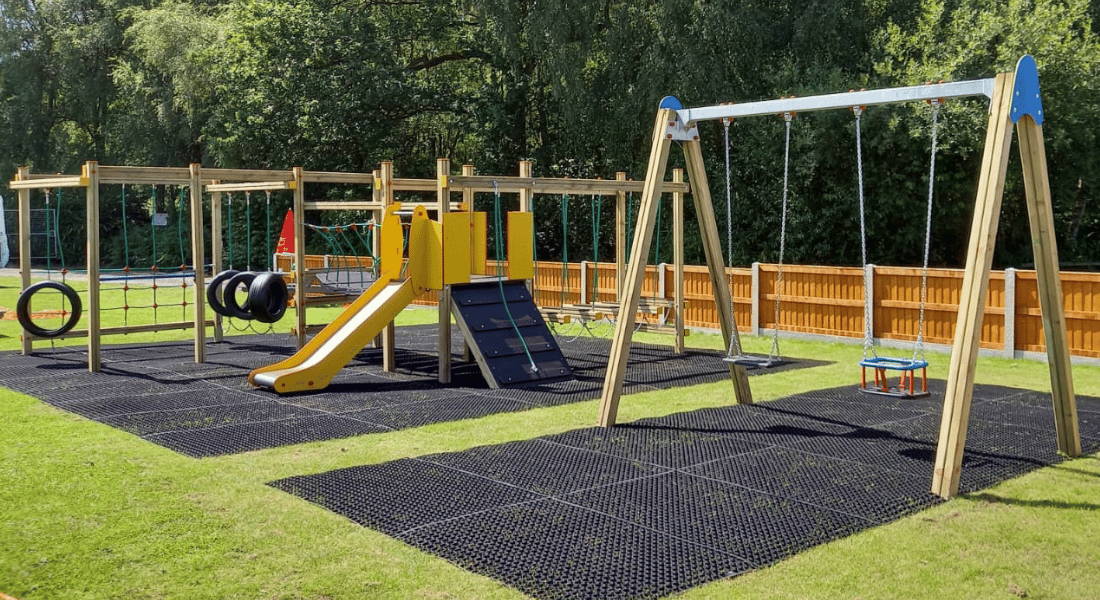 activity centre and swings