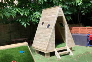 Jungle Hut With Floor Play Den Freestanding Playground Equpipment