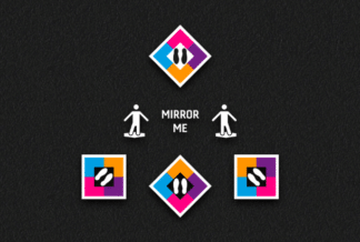 Mirror Me Simple (3) Thermoplastic Playground Marking