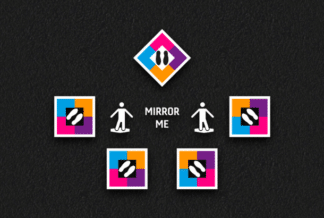 Mirror Me Simple (4) Thermoplastic Playground Marking