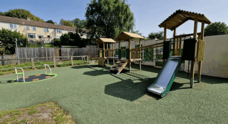 Bespoke Jigsaw, Rope Walk, Wheelchair Inclusive Roundabout Playground Equipment