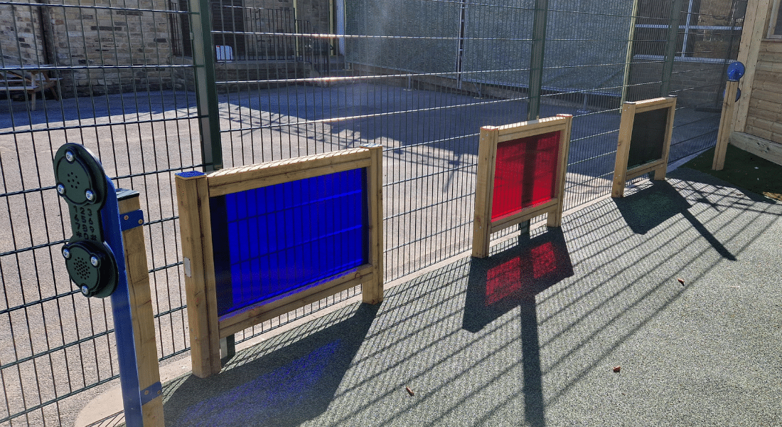 Colour Panel - Red, Colour Panel - Blue, Talk Tube Playground Equipment