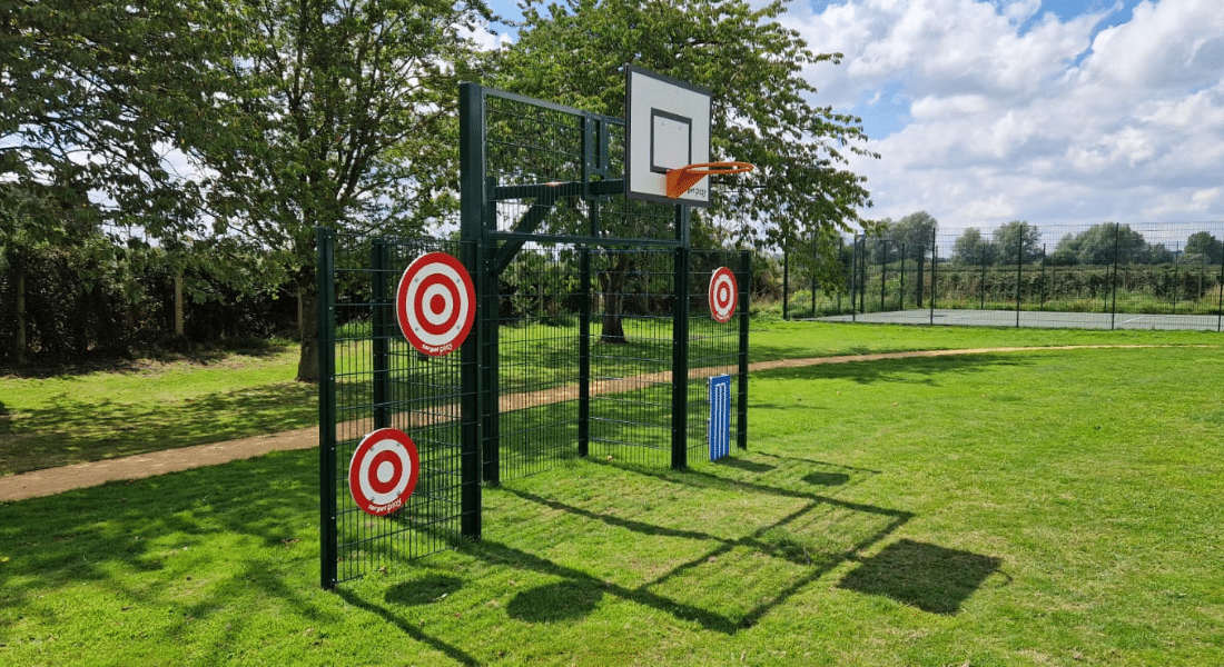 Target Example 2 Football / Basketball Goal Playground Equipment