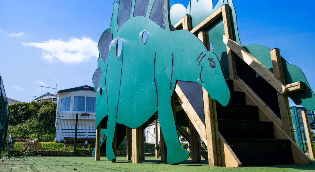 Bespoke Dinosaur Themed Jigsaw Tower Playground Equipment