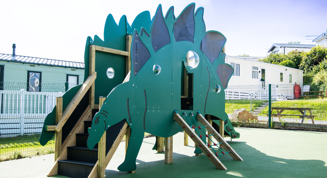 Bespoke Dinosaur Themed Jigsaw Tower Playground Equipment