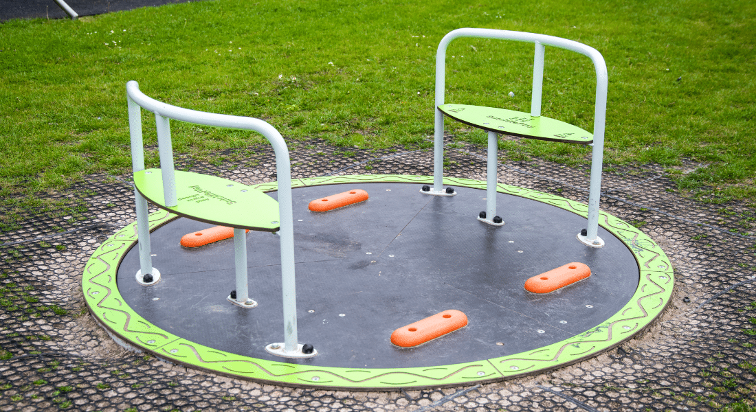 Wheelchair Accessible Roundabout Playground Equipment