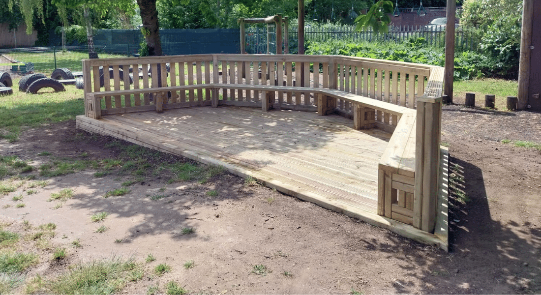 Stage (6m) With Seating Playground Equipment