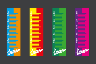 Long Jump Solid Two Colour Thermoplastic Playground Marking