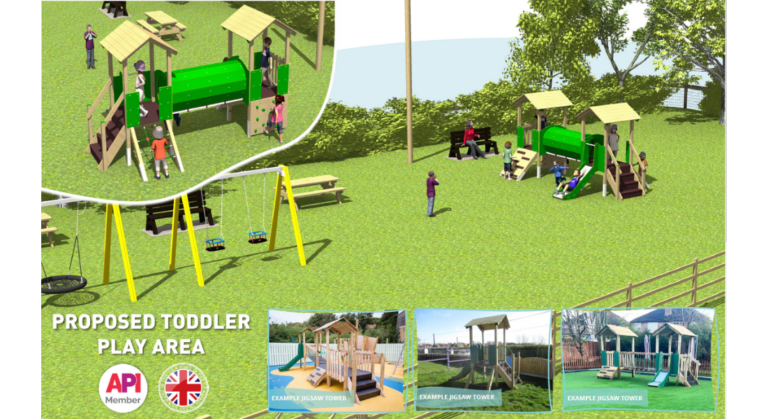 Bespoke Jigsaw Tower & Grass Mats | Playground Equipment Design