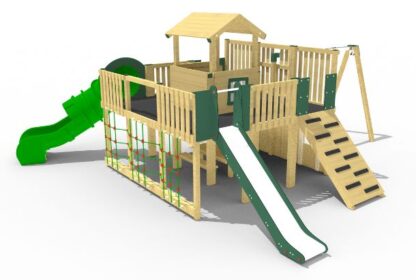 Heartwood With Flat Seat Swing Playground Equipment