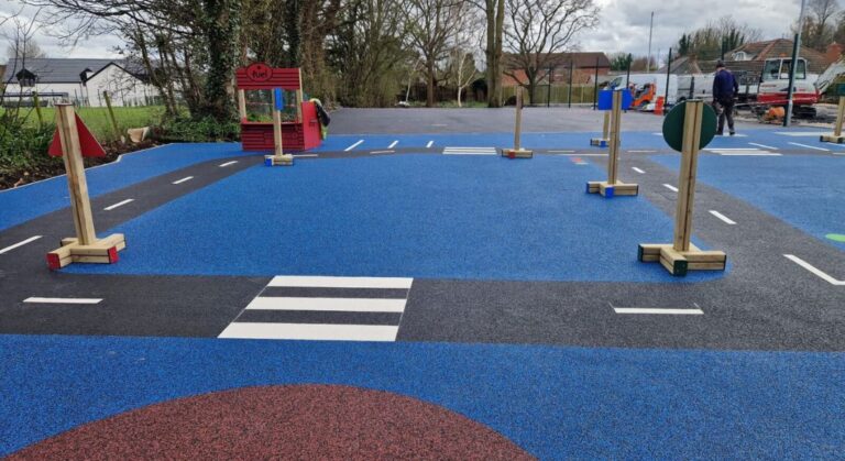 Wetpour Roadway & Playtown Panel Playground Equipment