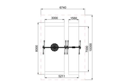 Single Swing &Amp; Basket Round Playground Equipment