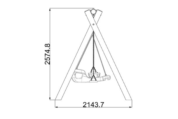 Quad Swing Round Quad Swing Round Playground Equipment